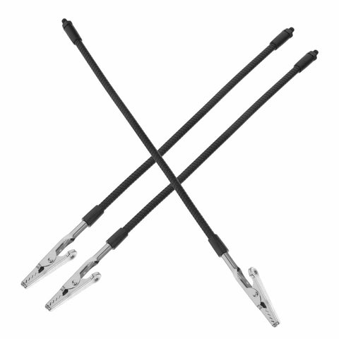 Flexible arms of Six Piece Pro Grade Welding And Soldering Tool Flexible Arm Clamps With Built In Magnifying Lamp Base displayed crossed