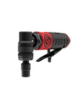 Heavy Duty Right Angle Air Die Grinder With A Slick Compact Build And 1/4 Inch Collet side view showing collet and handle features.