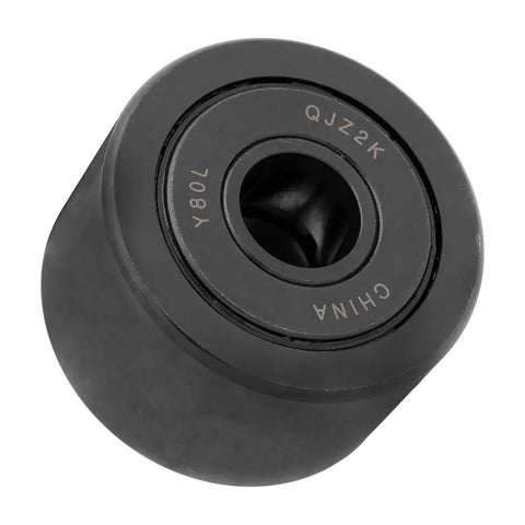 2 Pack Flat Sealed Yoke Cam Follower Roller Bearing Set For Industrial Machinery, Sealed Needle Bearing With 0.75 In ID, 2.50 In Roller Diameter, 1.50 In Width, Yoke Mount Bearings. Black sealed yoke cam follower bearing, 0.75 in ID, for industrial machinery