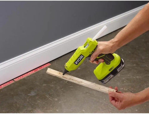 Cordless Full Size Hot Glue Gun Bundle With Charger And 18 Volt Lithium Ion Battery LED Indicator 18V Compatible Long Runtime In Use
