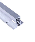 Close-up of the aluminum alloy guide rail from Router Sled Adjustable Smooth Planing Jig For Woodworking Projects Built From Aluminum Alloy