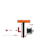 Diagram of adjustable kitchen table legs 300mm high 60mm diameter beefy heavy duty sturdy feet for counters breakfast bars and cabinets.