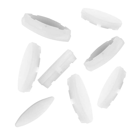 8 Piece Toilet Seat Bumpers Replacement Compatible With Cachet Brevia Glissade ReadyLatch K4636 K4637 K4783 K4713 And Most Elongated Round Seats