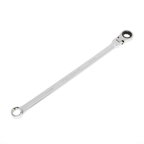 XL 12 Point Flex Head Double Box Ratcheting Wrench 22mm GearBox Pro With 72 Tooth Mechanism, Off Corner Loading Design, Long Beam