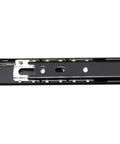 Close-up of 10 Inch Ball Bearing Full Extension Drawer Slides With Soft Close And Concealed Piston Dual Track 2 Section Runners