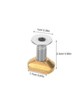 M6 Brass T Nut Screw Set For Hydrofoil Mounting And Wing Foil Board Track Hardware Replacement with dimensions