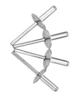 Heavy Duty Aluminum Pop Rivets Set With 30-Piece Large Flange Blind Rivets Assortment Kit 5/8 Inch Diameter 16 Mm Durable Aluminum Alloy