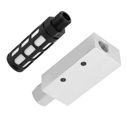 Pneumatic Vacuum Generator With Silencer And Large Ventilation Air Exhaust Ejector Rock Solid Heavy Duty Aluminum Alloy Build