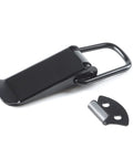 Heavy Duty Car Bumper Release Hook Clips Kit For Trunk Universal Fasteners Durable Hasp Clip Set For Front And Rear Bumpers Easy Install No Fuss Trunk Release Keeps Bumpers In Place, black metal clips