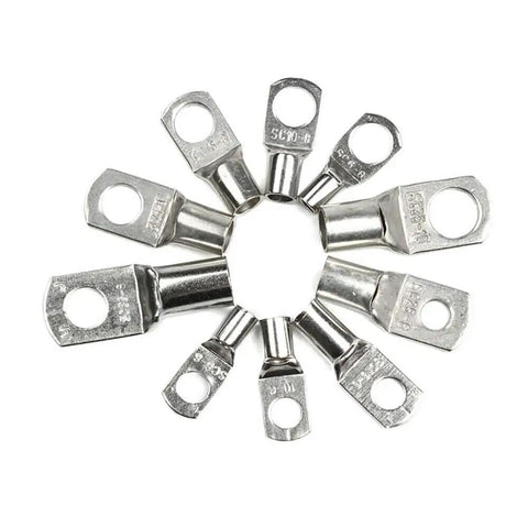 Check Out This Awesome 100Pc Ring Terminal Cable Shoe Kit With 35Mm2 Tinned Copper Wire Eye Connectors For Any Wild Wiring Project You Got Going On Today. Silver ring terminal cable shoe kit with 35mm2 tinned copper eye connectors