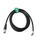 M12 A Coded 4 Pin Shielded Sensor Actuator Cable 3m for Industrial Automation and DeviceNet CANopen IO Link Profibus, bare wire ends