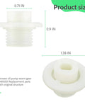 Oil Pump Worm Gear Replacement 2 Pack For Ryobi 40V Cordless Chainsaw Models RY40503 RY40505 RY40505VNM RY40580