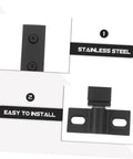 Image of Heavy Duty Shower Door Hinge Stainless Steel Dual Hole Pivot Hinge for easy installation and sturdy build.