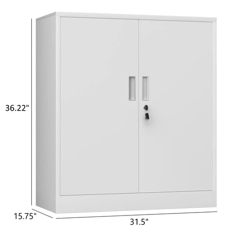 Locking Metal Storage Cabinet With Adjustable Shelves For Home Office And Garage Black Compact Lockable Cabinet With Doors And Door Catch