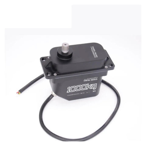 Beefy 1000Kg High Torque Brushless Servo With CNC Aluminum Shell And Metal Gear, Waterproof For 1/5 Scale Giant RC Models, Built Tough For Large Pro Toys front view