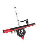 Heavy Duty Table Saw Miter Guide With 13 Positive Angle Stops And Smooth Gliding Track For Dead On Cuts Adjustable From Minus Sixty To Plus Sixty Degrees Reliable Woodworking Jig That Pros Absolutely Love, showing adjustable angle scale and precision track.