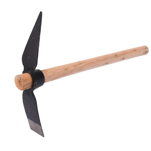 All In One Workhorse Multipurpose Garden Hoe Pick Mattock With Double Sided Forged High Carbon Steel Head And Solid Wood Handle