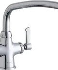 Solid Brass Chrome Faucet Handles LK500AT14L2 with Low Flow Water-Saving Design for commercial kitchens and classrooms