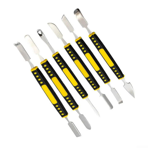 Durable Metal Crowbar Pry Tools Set for Electronics Repair Opens Phones Tablets Watches and More Battery Opener