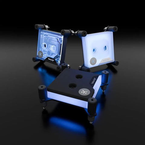 Velocity 3 CPU Water Block Plexi Top For AM5 And LGA 1700 And 1851 Beefy Cooling With Optimized Internal Geometry For Maximum Heat Transfer Perfect Fit For Serious Custom PC Builds, plexi-top water block