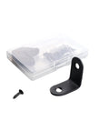 Beefy L Shaped Steel Corner Braces Set with screws and storage box for shelves and furniture heavy duty metal angle connectors