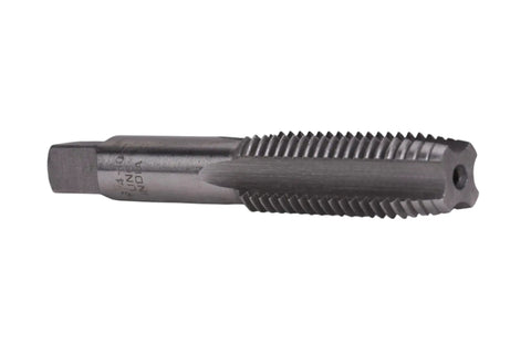 High Carbon Steel Fractional Plug Tap 3/4-10 NC For Durable Precise Threading And Long Lasting Performance Ideal For Hand And Machine Tools Pro DIYers Century Drill And Tool 97117 showing side view of high-carbon steel threads.