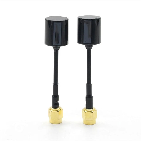 Pair of 5.8GHz 2.5dBi RHCP FPV Antennas For RC Drones SMA MMCX 60mm Mini Antenna With 50 Ohm Impedance And VSWR Under 1.5 50W Max