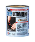 Quick Roof No Fuss 6 Inch By 25 Feet Black Ultra Bond With Steel Loc Adhesive Instant Self Adhesive Roof Repair Tape For TPO Membrane Bonds To Almost Anything Easy Peel And Stick roll with blue packaging