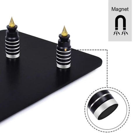 Magnetic Helping Hands With Three LED Magnifying Lamp, Pro Soldering Station black base with magnetic attachments