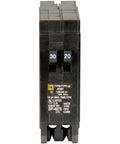 Front view of Homeline Tandem Circuit Breaker 1-30 Amp And 1-20 Amp Single Pole Plug On Design for dual circuits protection
