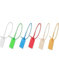 200 Pieces Nylon Cable Ties With Self Locking Security Seals For Cargo Handling Postal Jobs And Storage Marking Tasks In Assorted Bright Colors.