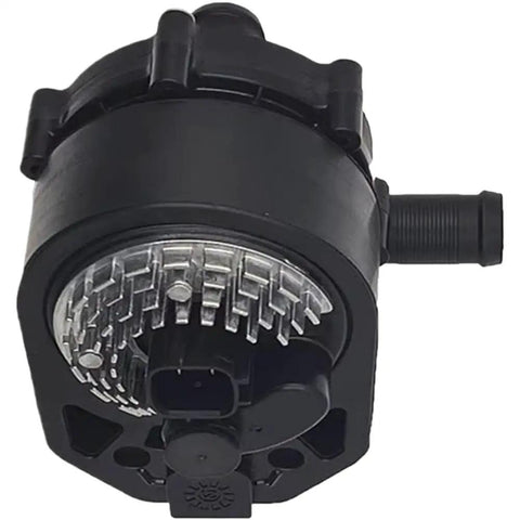 Top Tier Auxiliary Heating Water Pump Replacement For Model S And X 85d Awd 2016 To 2020, black housing, plug and play install.
