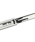 Close-up of Heavy Duty Twelve Inch Three Section Ball Bearing Drawer Slides With Hidden Bottom Mount Design showing glide mechanism.