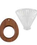 Premium Glass Cone Dripper For Pour Over Coffee And Tea Brew Up Fresh With This Stable Filter Holder that fits all mugs.