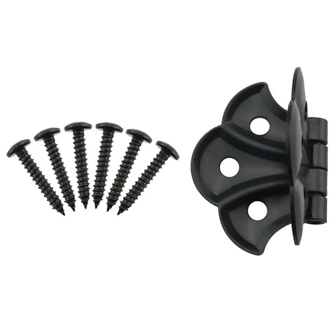 Antique Black Butterfly Hinge Set With 24 Screws For Cabinets Cupboards Doors And Small Furniture Boxes 4 Heavy Duty Metal Hinges