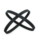 GT2 Timing Belt 250mm Long 125 Teeth 2mm Pitch 6mm Wide Closed Loop Synchronous Belt Workhorse For 3D Printers And CNC Machines With Durable Fiber Reinforced Rubber Pack Of 10, black closed-loop belt