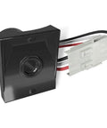 Close-up of Dusk To Dawn Outdoor Light Sensor With No Fuss Quick Swap Ezee Change Plug For 3-Inch Lamp Posts Auto On Off UL Listed 120V