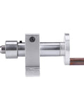 Double Bearing Live Center for Mini Lathe Machine with Revolving Center and Adjustable Hole Depth, durable metal lathe part front view