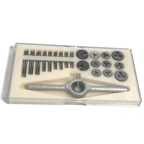 31 Piece Micro Metric Tap And Die Set For M1 To M2.5 Internal And External Threads Repair In Small Electronics Watches And Models Pro Grade HSS.