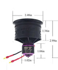 50mm EDF Ducted Fan With 11 Blades 4300KV RC Brushless Motor 40A ESC 2-4S High Voltage Balance Tested shown with measurements