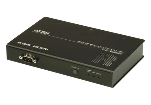 USB HDMI HDBaseT 2.0 KVM Extender No Ethernet Port For Seamless USB Keyboard Video Control Across Long Distances W126898497, black metal remote unit