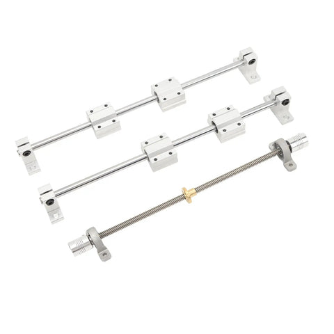 Dope Linear Motion Guide Kit With Slide Block Bearings For 3D Printer CNC Router And DIY Engraving, Built Tough From High Carbon Steel And Aluminum, Smooth Low Noise Glide For Precise Automation Equipment 8-300, shafts and couplings
