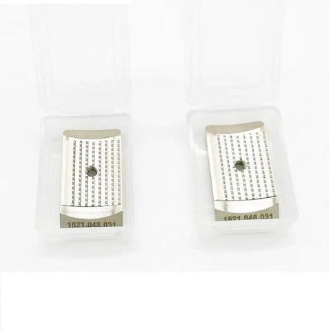 Toothed Grippers Plate For BXT3 19 Plastic Electric Strapper Banding Tool Strapping Machine Replacement Part Heavy Duty Easy Install Keeps Tension Strong Ideal Upgrade For Your Banding Setup Durable Steel Construction, two steel plates in plastic cases