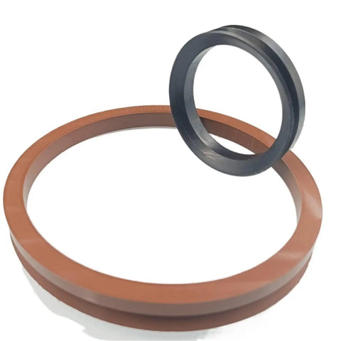 Heavy Duty FKM Fluoro Rubber Rotary Shaft Seal Ring Compatible With VA1000 VA2000 Series Units, brown and black seal rings.
