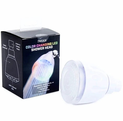Color Changing LED Shower Head With Rainbow Lights And High Pressure Rainfall Spray For A Spa Like Shower Experience No Batteries Needed Easy To Install