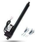 8 Inch Stroke Electric Linear Actuator 12V DC High Speed 1.34 Inches Per Second 400N 88 Lbs Heavy Duty With Mounting Brackets