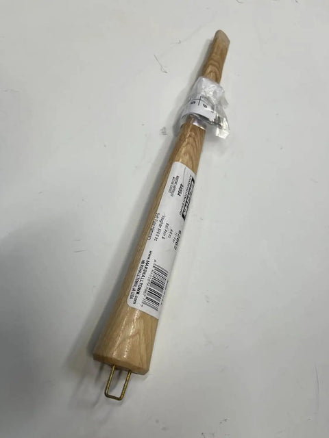 Ball Pein Hammer Replacement Handle 11 Inch Hickory Wood Made in the USA, angled view on white background