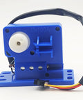 Heavy Duty Resistance Motor With Wire Harness For Elliptical Machines M100A 9UES0010 REX01HL blue motor front view