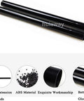 Two black plastic tubes from Three Piece Vacuum Extension Wand Set 1.25 Inch Inner Diameter 32mm Plastic Tubes Fits Most Vacuum Cleaners Replacement Attachments