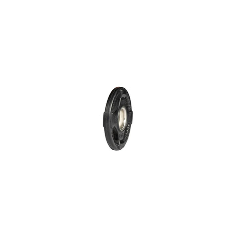 Rubber Coated Olympic Weight Plate With Hella Grippy Anti Slip Edge And Rock Solid Build For Home Gym Barbell Workouts And Serious Strength Training 2.5 Pound back view showing the rubber coating and grip design.